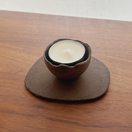 Egg shape pot コーヒーかす